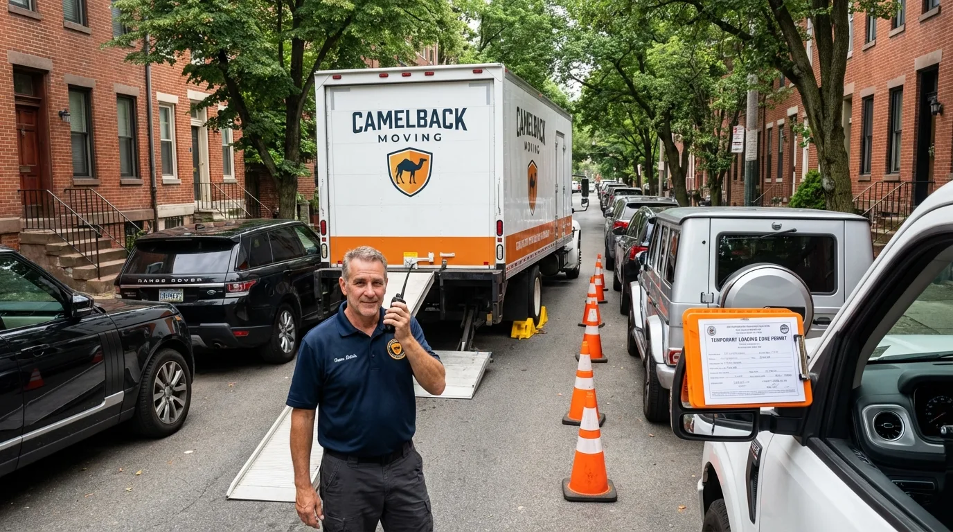 City street loading permit setup in Campbelltown, PA
